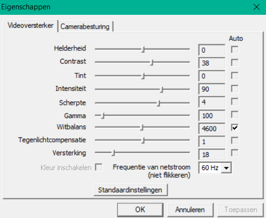 camera setup through windows vm 1